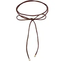 Elli Choker "Halskette Choker Velour Leder Schwarz 925 Silber" Gr. 36, braun, Halsketten, Damen, ohne Stein, Silber 925 (Sterlingsilber), Choker