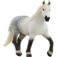 Schleich FARM WORLD Percheron Stute, 3 Jahr(e), Farm, Farm animals / farm toys, Horses, Schwarz, Grau, Weiß, Kunststoff