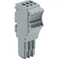 Wago 2020-110 1-Leiter-Federleiste,Push-in CAGE CLAMP,1,5 mm2,grau 2020110 - 25 Stück