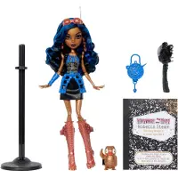 Mattel Gruselige Monster-High-Reproduktion der ursprünglichen Robecca Steam-Puppe, mit Tagebuch, Puppenständer und Haustier, Modepuppe, Weiblich, 6 Jahr(e), Junge/Mädchen, 285 mm, Mehrfarbig
