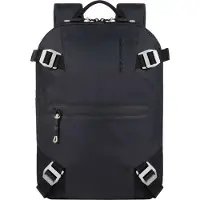 Piquadro PQ-Modular Laptoprucksack 13,3" aus rezykliertem antiviralen Stoff Schwarz