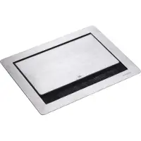 Evoline Flip Top Push Data M Steckdosenleiste, 2 freie Modulplätzen, Edelstahl