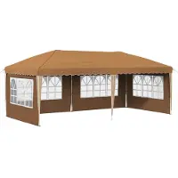 Syfax Pop-up Partyzelt 575 x 289 x 245 cm Beige