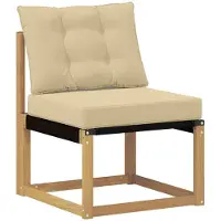 Syfax Outdoor Mittelsofa Massivholz Akazie und Textilene Stoff
