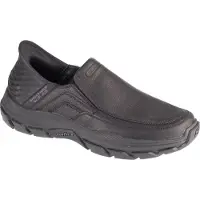 SKECHERS Slip-In-Sneakers „Elgin Respected“ aus Leder, Schwarz 47.5 EU