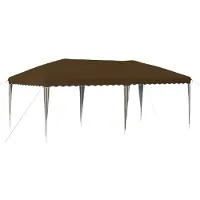 Syfax Pop-up Partyzelt 575 x 290 x 245 cm Taupe