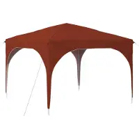 Syfax Pop-up Partyzelt 290 x 290 x 245 cm Terrakotta