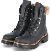 Rieker Winterstiefeletten Damen Kunstleder Schwarz Größe: 43
