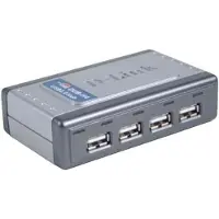 D-Link Hi-Speed USB 2.0 4-Port Hub, USB 1.x or USB 2.0 support , Windows XP/ME/2000/98 Mac OS X, 105 mm, 160 mm, 94 mm, 380,5 g