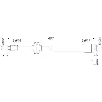 Ate Bremsschlauch 24511904773 für FIAT