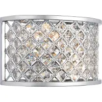 ENDON Kinkiet HUDSON, verchromt, 2xE14x15W, Kristall, Abmessungen: 15x25,5x10,5 cm, IP20,