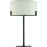 ENDON Tischleuchte Hayfield | 1-flammig | 60W E27 | Metall/Textil