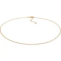 Elli Kette ohne Anhänger "Halskette 925 Sterling Silber Choker 36cm" Gr. 36, gold, Halsketten, Damen, 36, ohne Stein, Silber 925 (Sterlingsilber), Kette ohne Anhänger