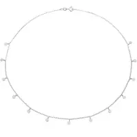 Elli Kette mit Anhänger "Halskette Plättchen Coin Rund Matt Struktur 925 Silber" Gr. 40, silber, Halsketten, Damen, 40, ohne Stein, Silber 925 (Sterlingsilber), Kette mit Anhänger