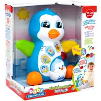 Clementoni 69286.6 Pinguinmama mit Puck sprechendes Lernspielzeug