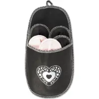 HAC24 11tlg Hausschuhe Set Damen Herren Filz | Gästepantoffel Gästehausschuhe | Pantoffel Uni | Gästepantoffeln Gästeschuhe | Filzpantoffel Pantoffelset