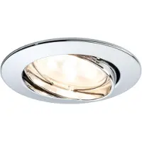 Paulmann Premium Einbauleuchten Set Coin klar rund schwenkbar LED 1x6,8W 2700K 230V 51mm Chrom/Alu Zink