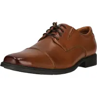 Clarks Shoes Schnürschuhe Tilden Cap mit OrthoLite-Fußbett 5234 Dark Tan Lea 47