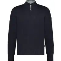 State of Art Half Zip Pullover Wool Blend Navy - 4XL