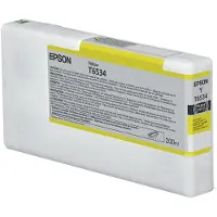 Epson T6534 Yellow-Tintenpatrone (200 ml), Standardertrag, Gelb, Tinte auf Pigmentbasis, 200 ml, 1 Stück(e), Einzelpackung