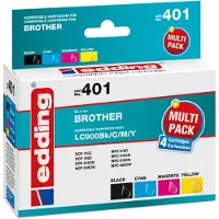 Edding Tintenpatrone EDD-401 Multipack Brother LC900