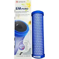 Prime Inventions Carbonit Wasserfilterpatrone EM Puro Aktivkohleblock 0,15 µm Mikrofiltration Kaltwasser 6 Monate