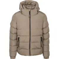 Superdry für Herren. M5011905A Wattierte Sportjacke mit Kapuze taupe (XXL), Lässig, Polyester