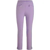 Goldner 7/8-Hose "Kurzgröße Stretchhose LOUISA, dehnbar & mit Taschen", Damen, Gr. 21, K-Gr, lila, Obermaterial: 67% Baumwolle CO. 28% Polyamid PA. 5% Elasthan EL., normal, Hosen 7/8-Hose, Ohne