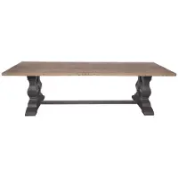 Signature - Esstisch aus massivem Kiefernholz mit Alt-Holzfüßen L280 cm