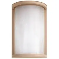 LINDBY LED-Außenwandleuchte Calvik, beige, geriffelt, IP44