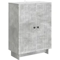 Syfax Sideboard Betongrau 66 x 34,5 x 90 cm Holzwerkstoff