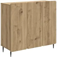 vidaXL Sideboard Artisan-Eiche 89 x 34,5 x 82 cm Holzwerkstoff