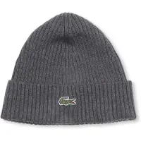 Lacoste Knitted Mütze Wolle Anthrazit