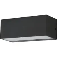 Osram ENDURA STYLE IDRI WALL Außenleuchte, 12,5W, 700lm, Wandleuchte, dunkelgrau, IP65 Schutzklasse, 3. 000K Farbtemperatur, warmweiße Lichtfarbe