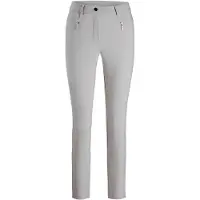 Goldner Stretch-Hose "Lange Schlupfhose BELLA" Reißverschlusstaschen im VT Rückteil Gesäßtaschen