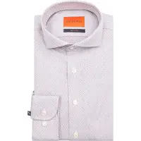 Suitable Hemd Jacquard Luxe Rot