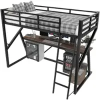 MODFU Kinderbett ohne Matratze 90x200 Jugendbett Einzelbett mit Holzhausdesign,Bettgestell mit stabile Lattenroste,Holzbett aus Kiefer+Spanplatte,Weiß + Natur