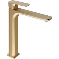 Sapho SPY Waschtischarmatur, hoch, verlängerter Gussauslauf, Gold matt