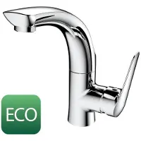 Sapho FLY Waschtischarmatur mit drehbarem Ablauf, ohne Auslauf, ECO-Mischkartusche, Chrom