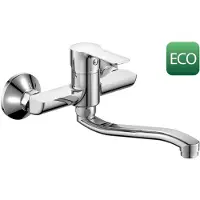 Bruckner BARON Wand-armatur, Wassersparender Perlator 3,8 l/min, Abstand 150mm, Chrom
