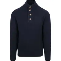 Steppin' Out Mocker Pullover Lammwolle Navy