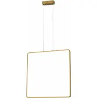 REALITY IMPORT Hängeleuchte LED Anaya, goldfarben, 30W, neutralweiß, 2400lm, Acryl, Maße: 120x61x6cm, IP20, Marke: Reality
