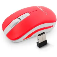 Esperanza Kabellose optische 2,4-GHz-Maus 4D USB Uranus Rot/Weiß