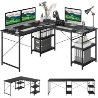 Markenlos Nachttisch mit 3 Schubladen - Modern Grau