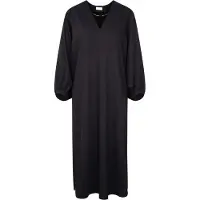 Seidensticker Sommerkleid "Schwarze Rose", Damen, Gr. 5XL (50), Normalgrößen, schwarz, 100% Polyester, unifarben, regular fit, V-Ausschnitt, Kleider Sommerkleid, 1/1 V-Neck Uni