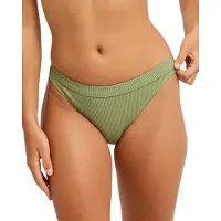 Roxy Bikini-Hose "Love Classic", Damen, Gr. M, grün (olivgrün), Obermaterial: 91% Nylon, 9% Elasthan., Badehosen Bikini-Hose