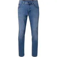 Pierre Cardin 5-Pocket-Jeans "Dijon", Herren, Gr. 36, Länge 30, light blau used buffies, Denim/Jeans, Obermaterial: 87% Baumwolle, 12% Polyester, 1% Elasthan, lang, Jeans 5-Pocket-Jeans