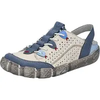 Rieker L037591 L03 Damenschuhe Halbschuhe Slipper Beige Freizeit, Schuhgröße:40 EU