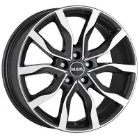 Mak Alufelge Highlands 8.5X20 5X108 Et 12 Gun Met-Mirror Face