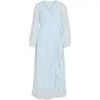 Vila Langarm Maxikleid